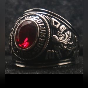 Stainless steel knights of columbus ring size 10, 11, 12 In Red. Belt bu…